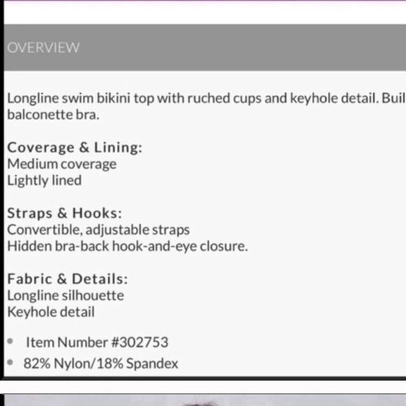 NWOT Lane Bryant bikini top - Picture 4 of 7